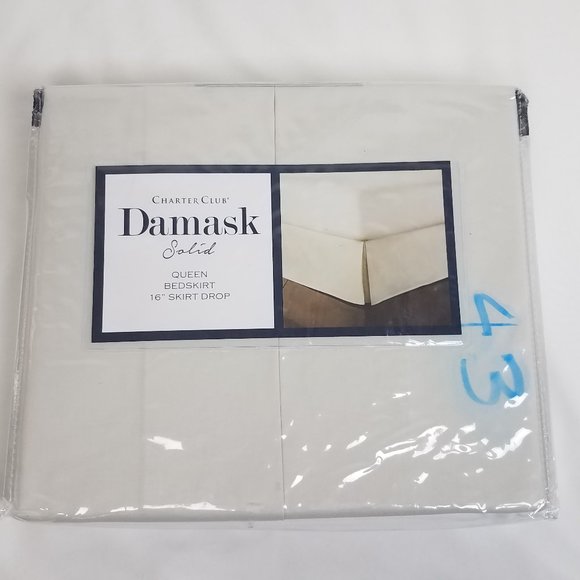 Charter Club Damask Collection Ivory Bedskirt - Picture 2 of 5